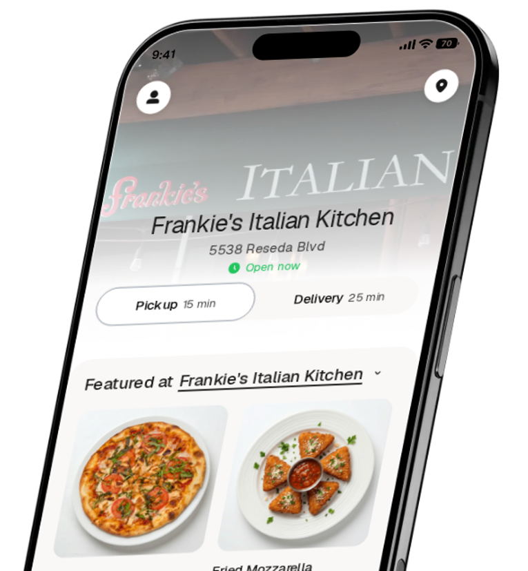 Frankie's Italian Kitchen app preview