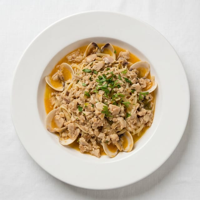 Fresh Clams Linguine.