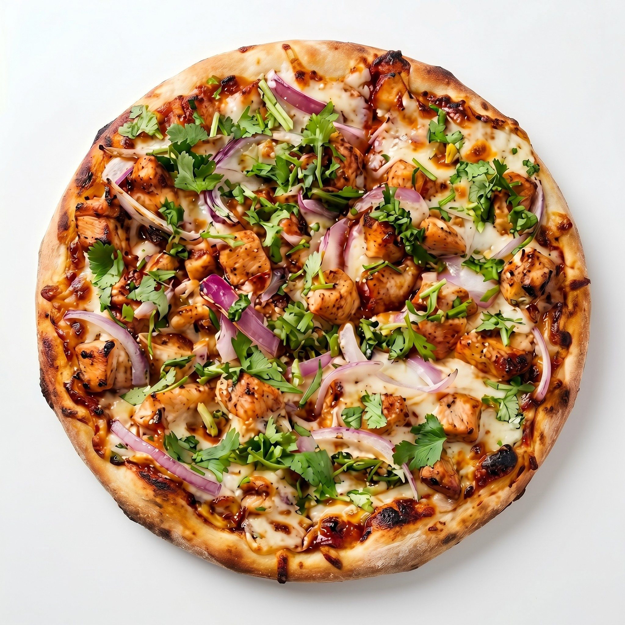 BBQ Chicken Pizza.