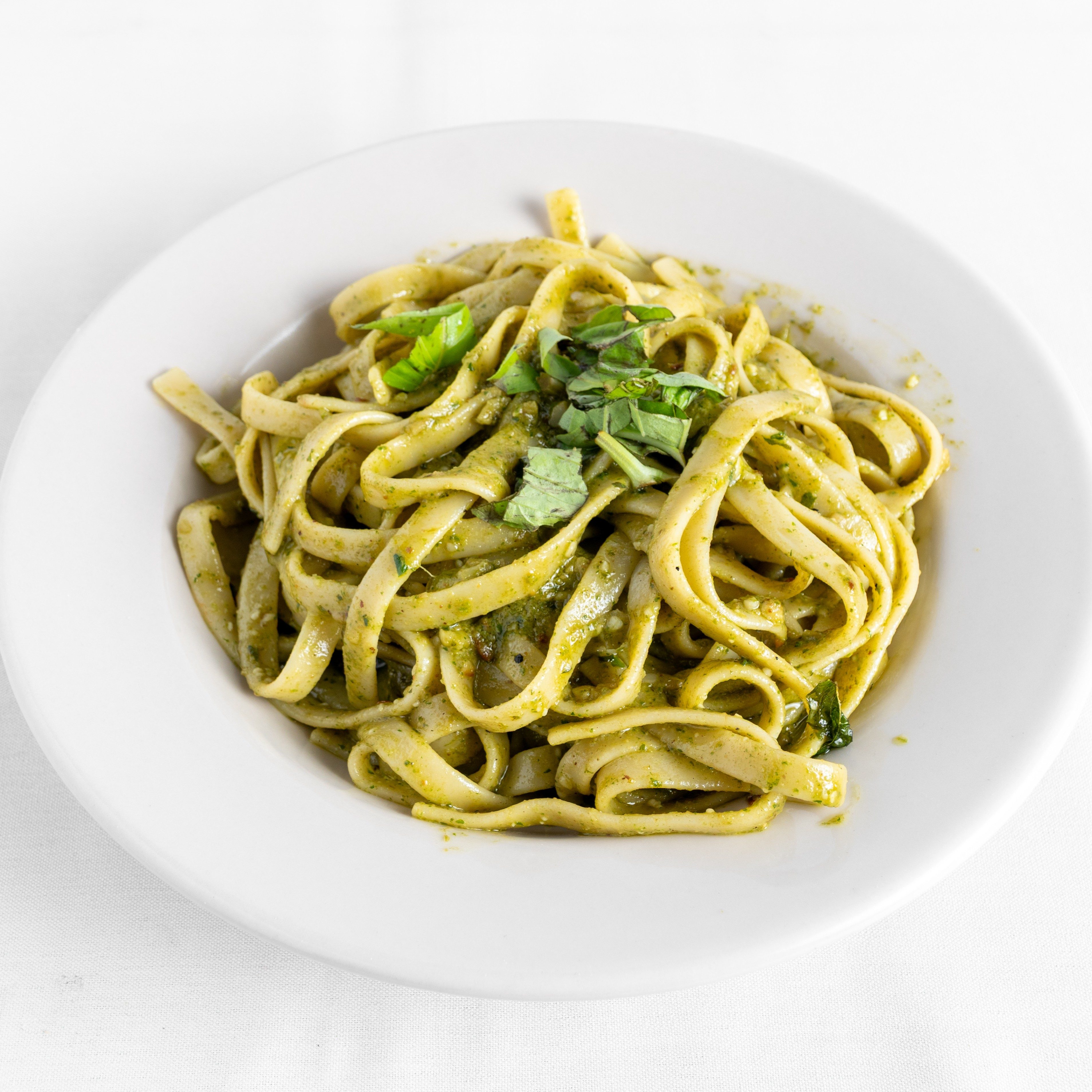 Pesto Oil & Garlic Pasta.