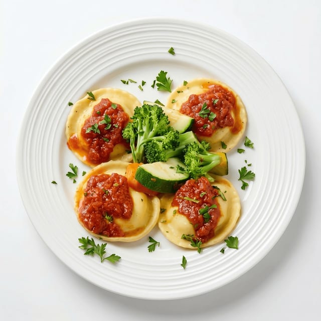 Ean's Cheese Ravioli.