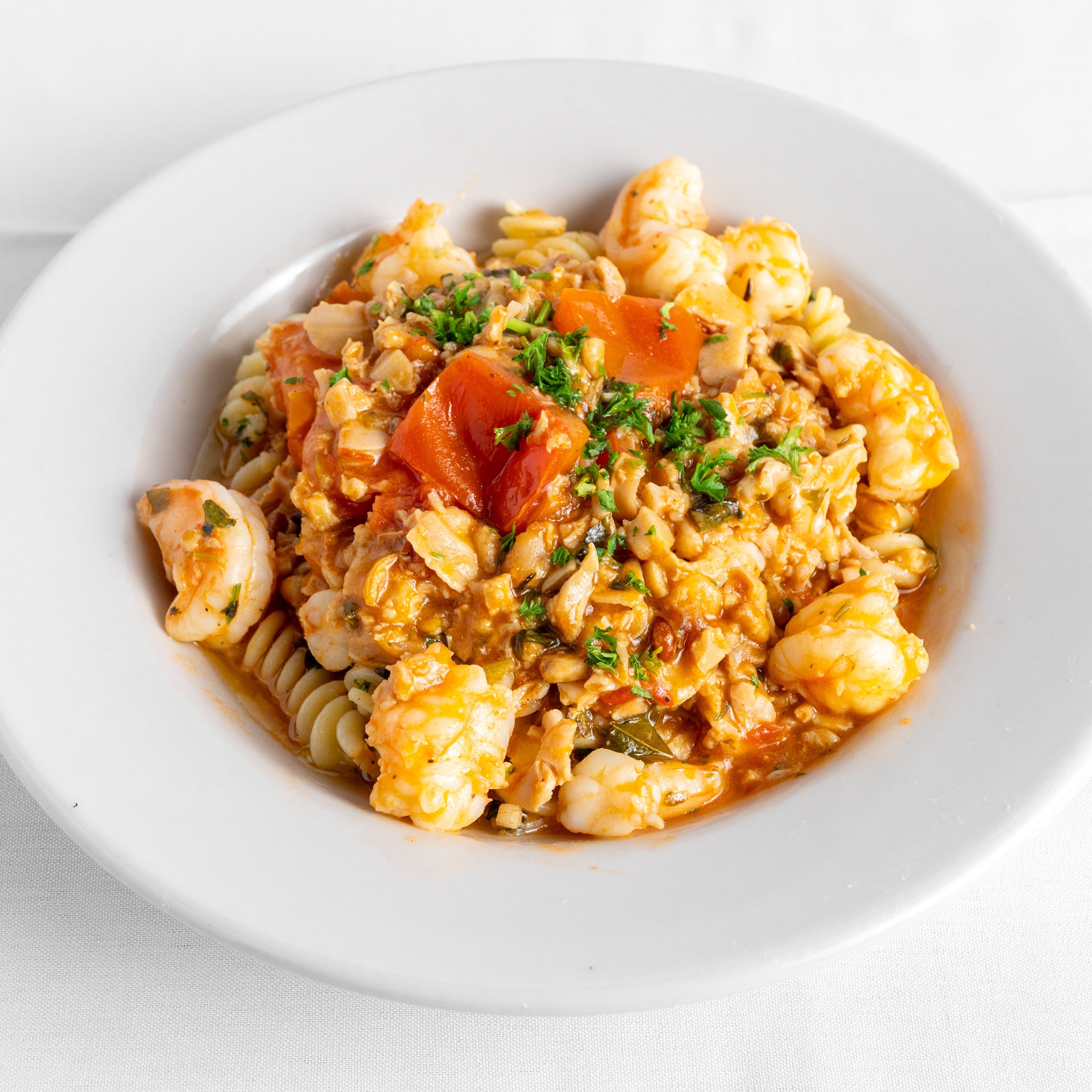 Ernie's Seafood Special Pasta.
