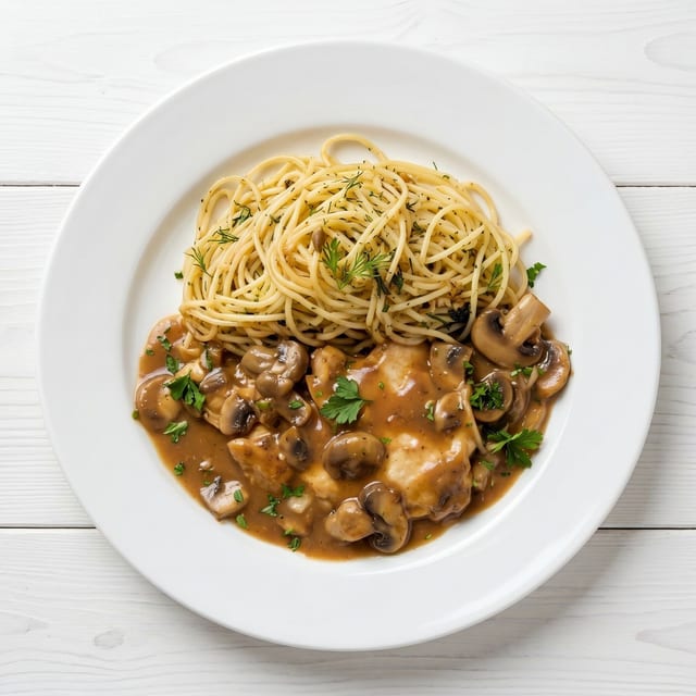 Aiden's Chicken Marsala.